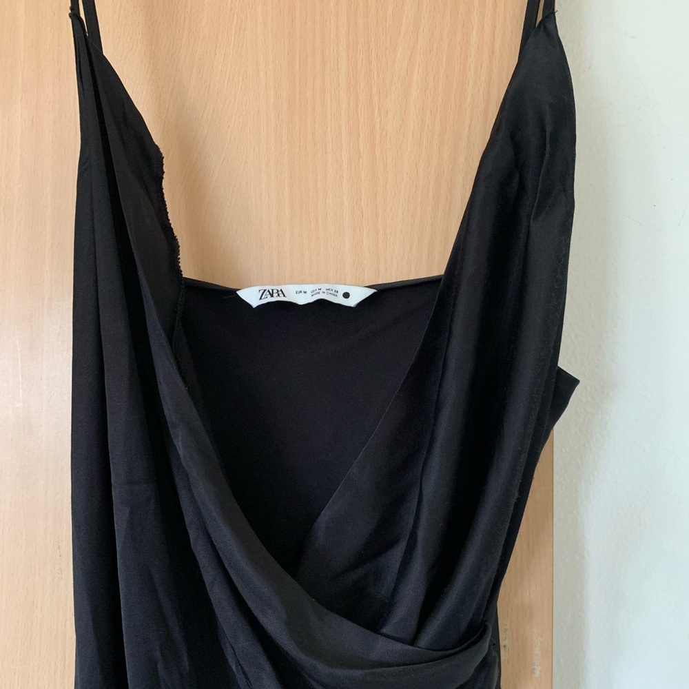 SATIN MIDI DRESS - Picture 3 of 5